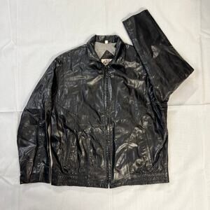 Vintage Black Remy Leather Fashions Jacket size 44